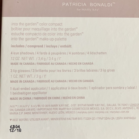 Mary Kay Patricia Bonaldi Into the Garden Lip & Eye Color Compact - Picture 10 of 10